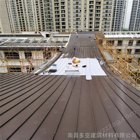 铝合金板屋顶瓦 立边咬合屋面板 矮立边铝镁锰板 型号YX35-310