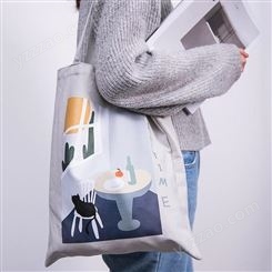 富源时尚帆布袋手提环保购物包印制LOGO图案定制礼品广告优质棉布袋