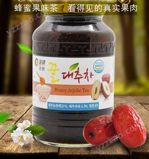 全贤 蜂蜜大枣茶1kg 韩国红枣酱冲饮蜜炼茶果肉饮料