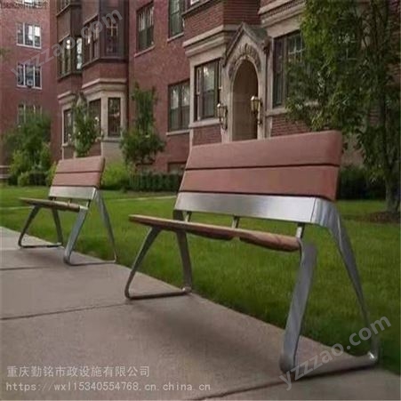 重庆户外座椅菠萝格公园椅长椅防腐木凳子广场休息椅景观园林室外长凳