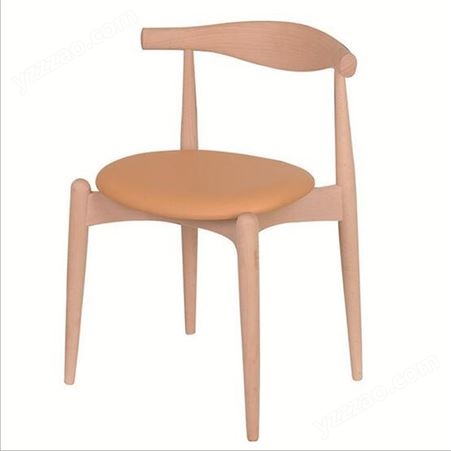 宝安休闲奶茶店实木餐椅|CY-1765白蜡木椅子|餐厅家具桌椅家具厂众美德