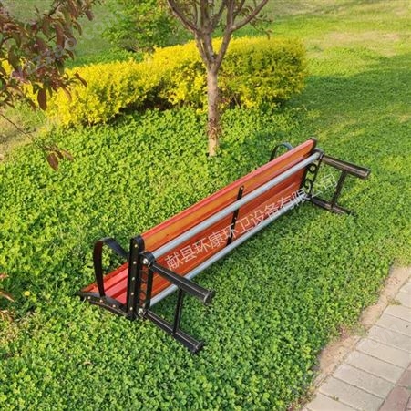 厂家供应铸铝脚公园椅 广场排椅  学校靠背休闲椅 防腐木公园椅 