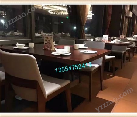 西餐厅家具定做 厂家生产实木餐桌餐椅 大厅圆桌酒店餐厅餐桌定制中心