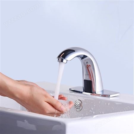 英特汉莎商用酒店全铜自动感应水龙头卫生间洗手脸盆水龙头智能感应出水