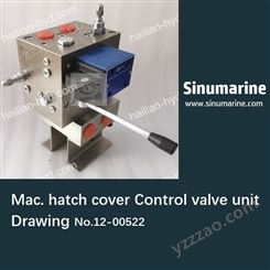 Mac. hatch cover Control valve unit Dwg.12-00522-3舱盖控制阀