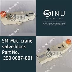 Sinu Mac. crane valve block Part No. 289 0687-801起重机阀块