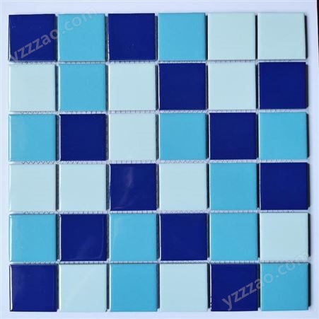 海南海口三亚陶瓷马赛克砖 广西云南芭莎建材陶瓷马赛克 纯蓝色