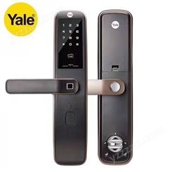 yale耶鲁指纹锁大门电子门锁家用智能锁ymh70防盗门自动密码刷卡锁