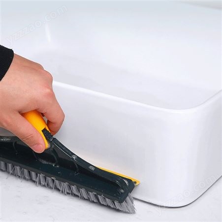 地缝刷 长柄硬毛V型地刷 地板刷 卫生间隙刷 浴室厕所清洁神器
