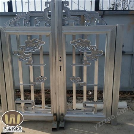 庭院小铝艺门门 按需定制 铝艺大门常规高度两扇门 铝艺庭院对开门原厂发货