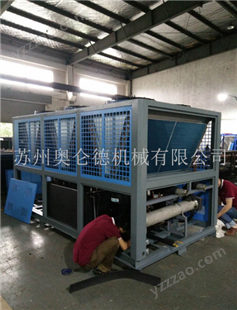 上海冷水机，60匹风冷式冷水机带80KW加热