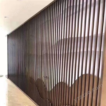 源头工厂 木纹色天花铝方管型材 造型外墙铝方通 u型吊顶铝方通扣板
