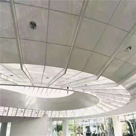 商场冲孔造型铝天花铝单板 镂空雕花墙面背景墙装饰 吊顶铝扣板