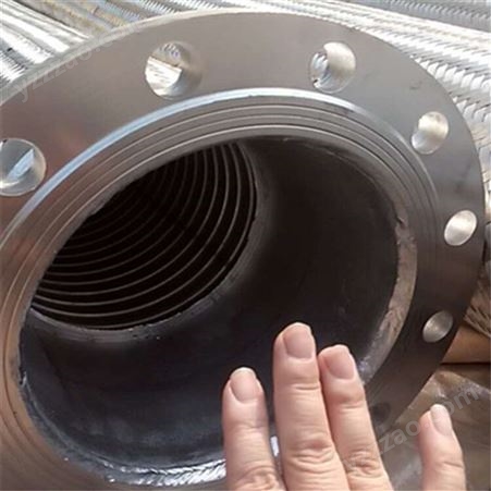 凌钰定制出售 法兰式大口径金属软管 耐腐蚀耐油金属波纹管厂家