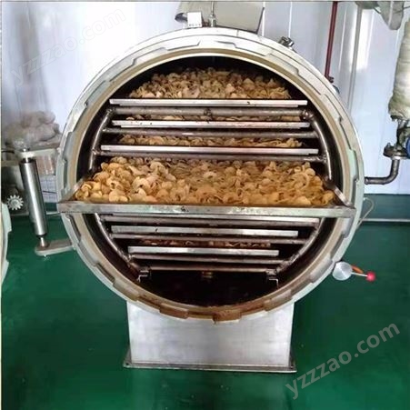 煜昊机械膨化机 不锈钢休闲食品干燥设备 真空虾条膨化机