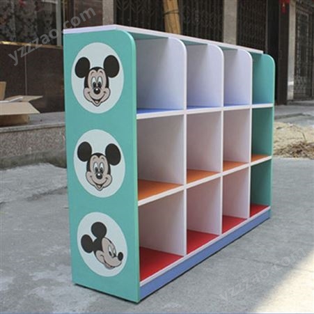 儿童玩具收纳柜子 书架 幼儿教具实木柜