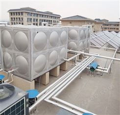 10P工程机组空气能热水器 酒店工地学校空气源热泵热水工程