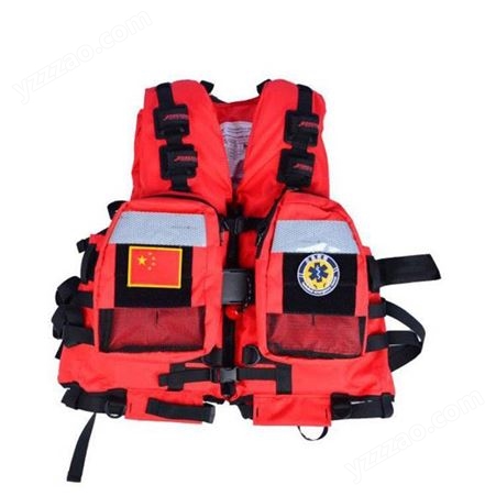 激流救生双口袋船用便携高浮力救援马甲增强型防汛激流水域救生衣