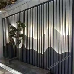 铝单板生产厂定制 复古楼房改造中式铝花格屏风隔断 润盈