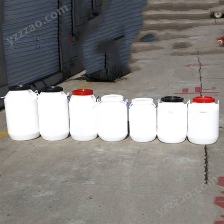加厚塑料圆桶大号白色加厚带盖塑料圆桶工业储水桶化工桶白酵素桶