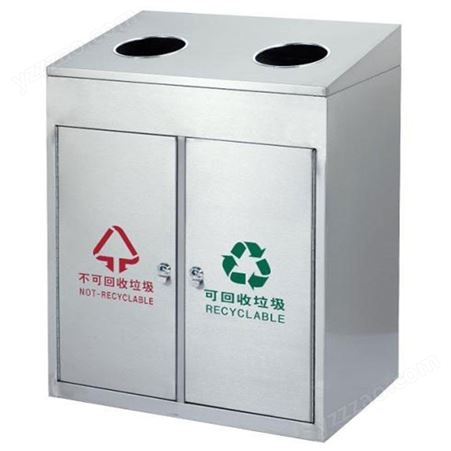 众鹏环保 户外室内果皮箱 不锈钢材质质量保障 垃圾分类箱