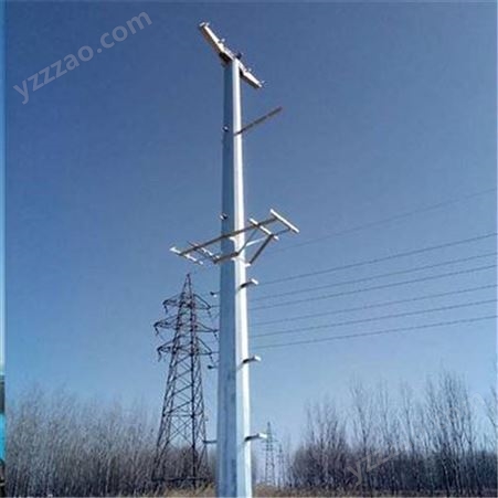 220kv高压电力钢杆 镀锌电力杆 输电钢杆型号规格