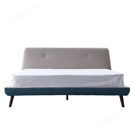 搏德森北欧现代1.8米板式床简约主卧双人床1.5米小户型经济床卧室家具