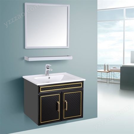 惠州整体欧式全铝浴室柜 脸盆一体组合全铝浴室柜