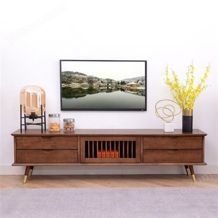搏德森北欧实木电视柜茶几组合简约现代家用客厅卧室小户型电视机地柜