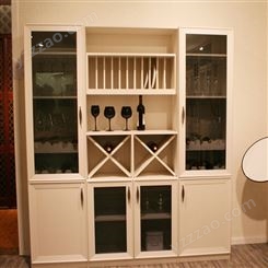 深圳全铝酒柜设计 简欧全铝酒柜 家具来图定制