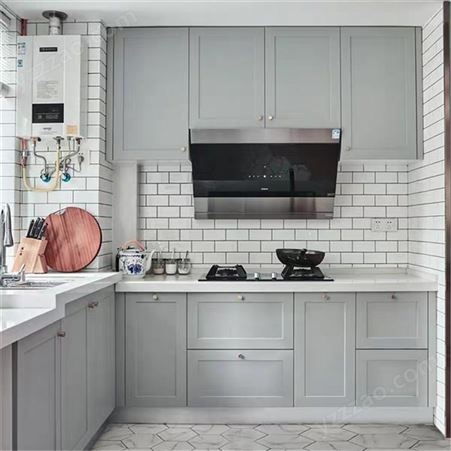 家庭厨房定制装修 全屋橱柜设计 简约橱柜定制雅赫软装