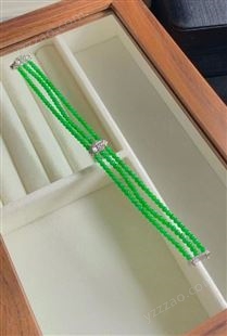 翡翠珠链回收的地方，冰种帝王绿珠链免费鉴定回购