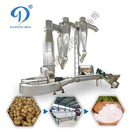 全自动马铃薯淀粉加工生产线设备 土豆打粉机器机械 打粉机