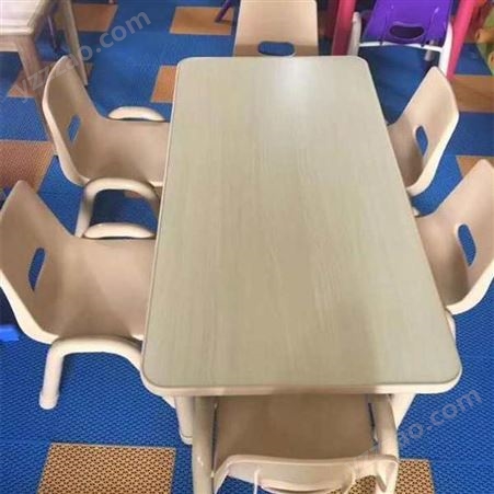 六人长方形课桌椅 小学生幼儿园课桌椅凳  源头工厂 启鸿