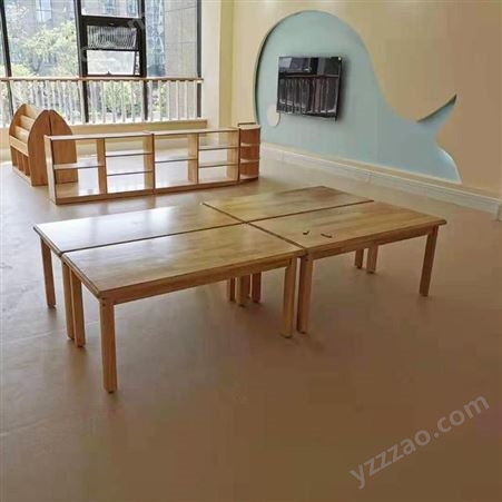 六人长方形课桌椅 小学生幼儿园课桌椅凳  源头工厂 启鸿